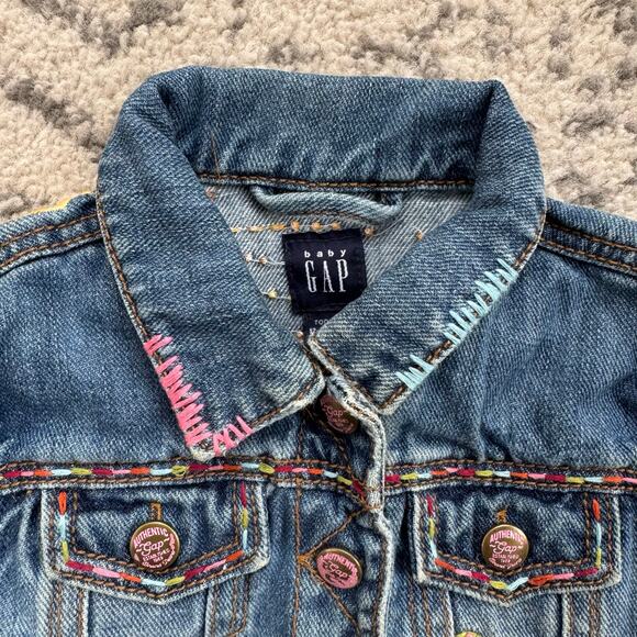 Gap Infant Girl Tree House Denim Jacket 12-18M - Picture 10 of 12